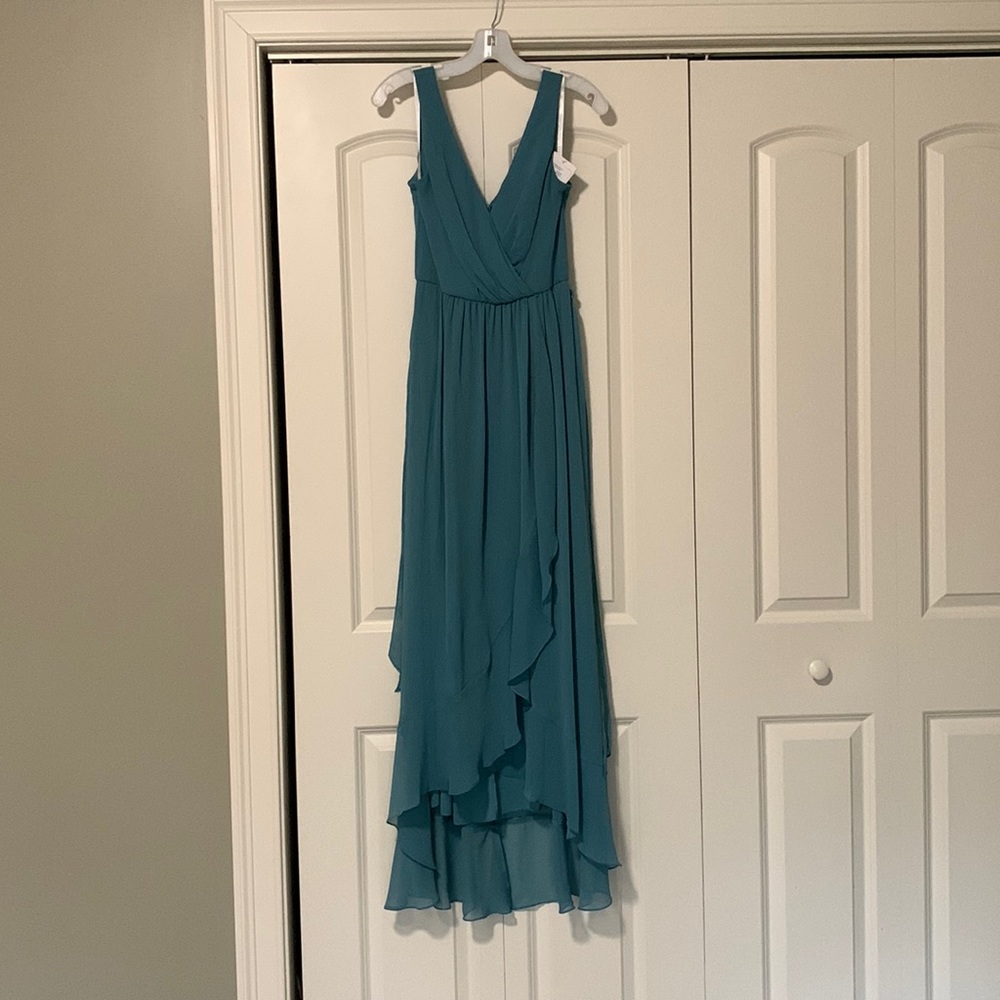 Stunning Davids Bridal real high low dress